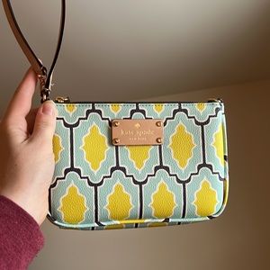 Kate Spade Preppy Art Deco Style Wristlet